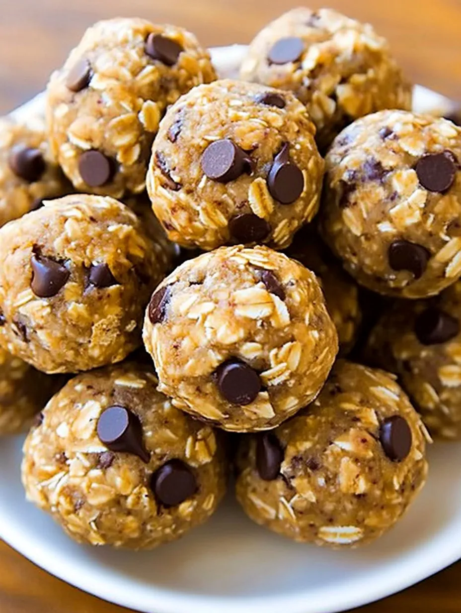 Une assiette de boules d’avoine nappées de chocolat.