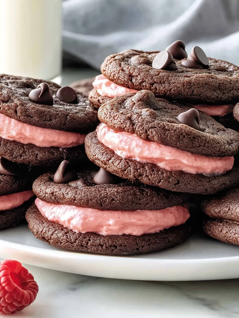 Une pile de cookies au chocolat.
