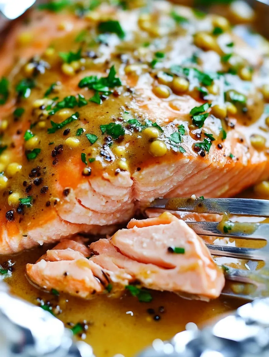 Un morceau de saumon présenté avec une fourchette.