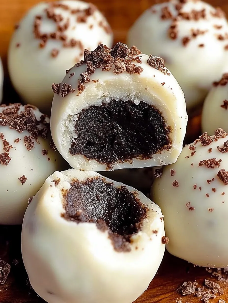 Bonbons blancs et chocolat, trou au centre.