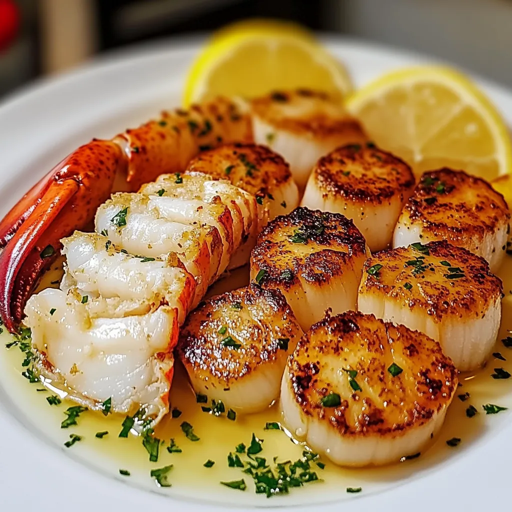 Une assiette de fruits de mer garnie de quartiers de citron.