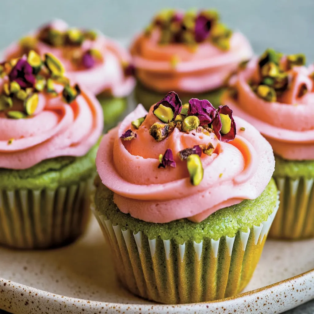 Une assiette avec des mini cupcakes dessus.