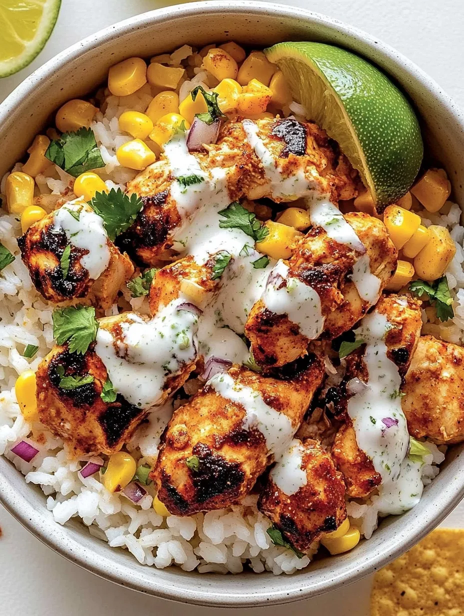 Un bol de riz et viande avec un quartier de citron vert.