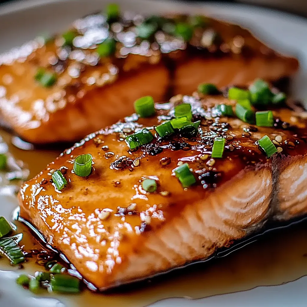 Une assiette de poisson garnie d'oignons verts.