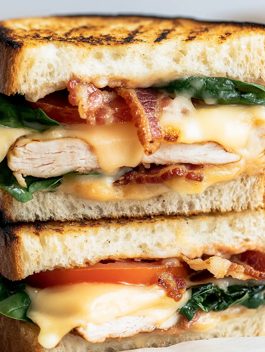 Un sandwich avec du bacon et de la tomate.
