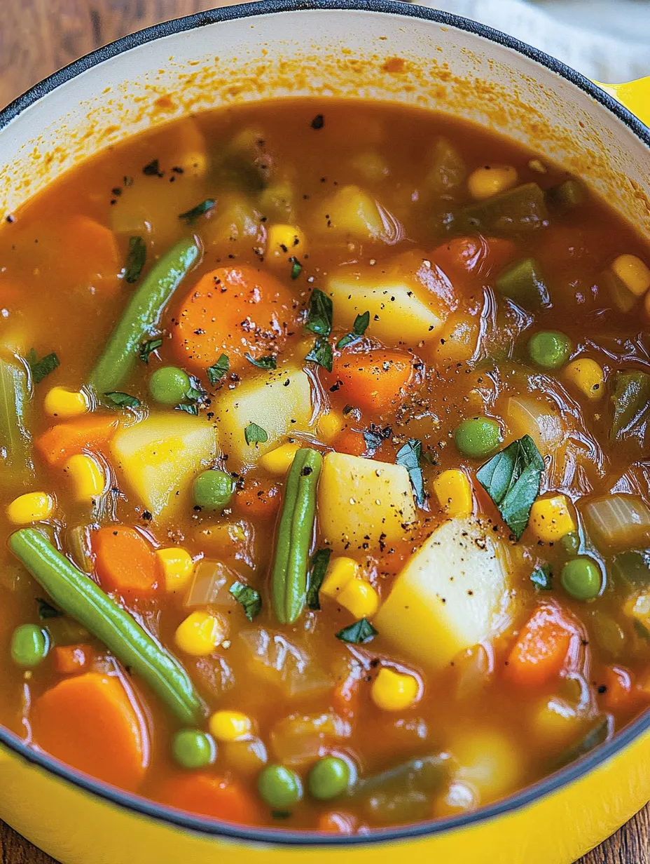 Un bol de soupe aux légumes.