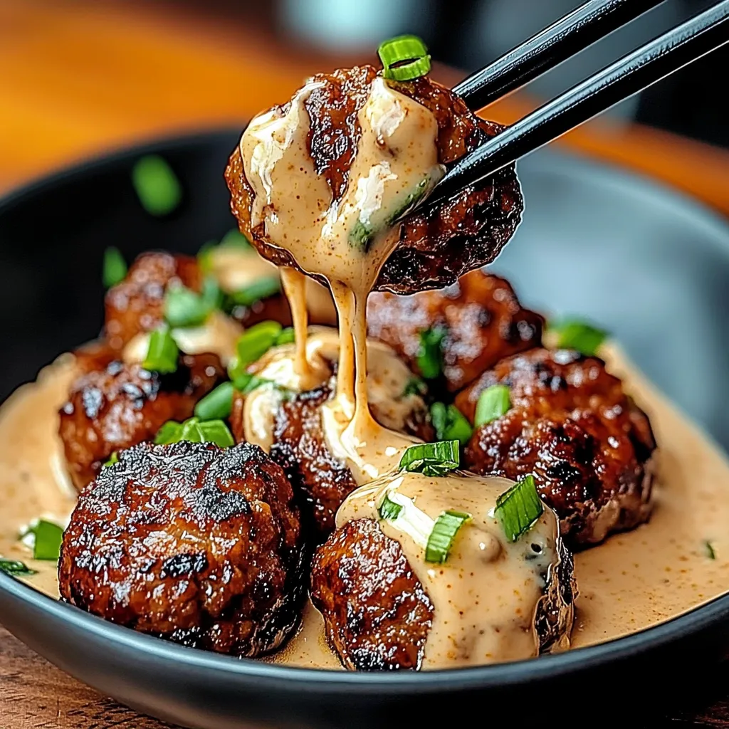 Un bol de boulettes avec sauce.