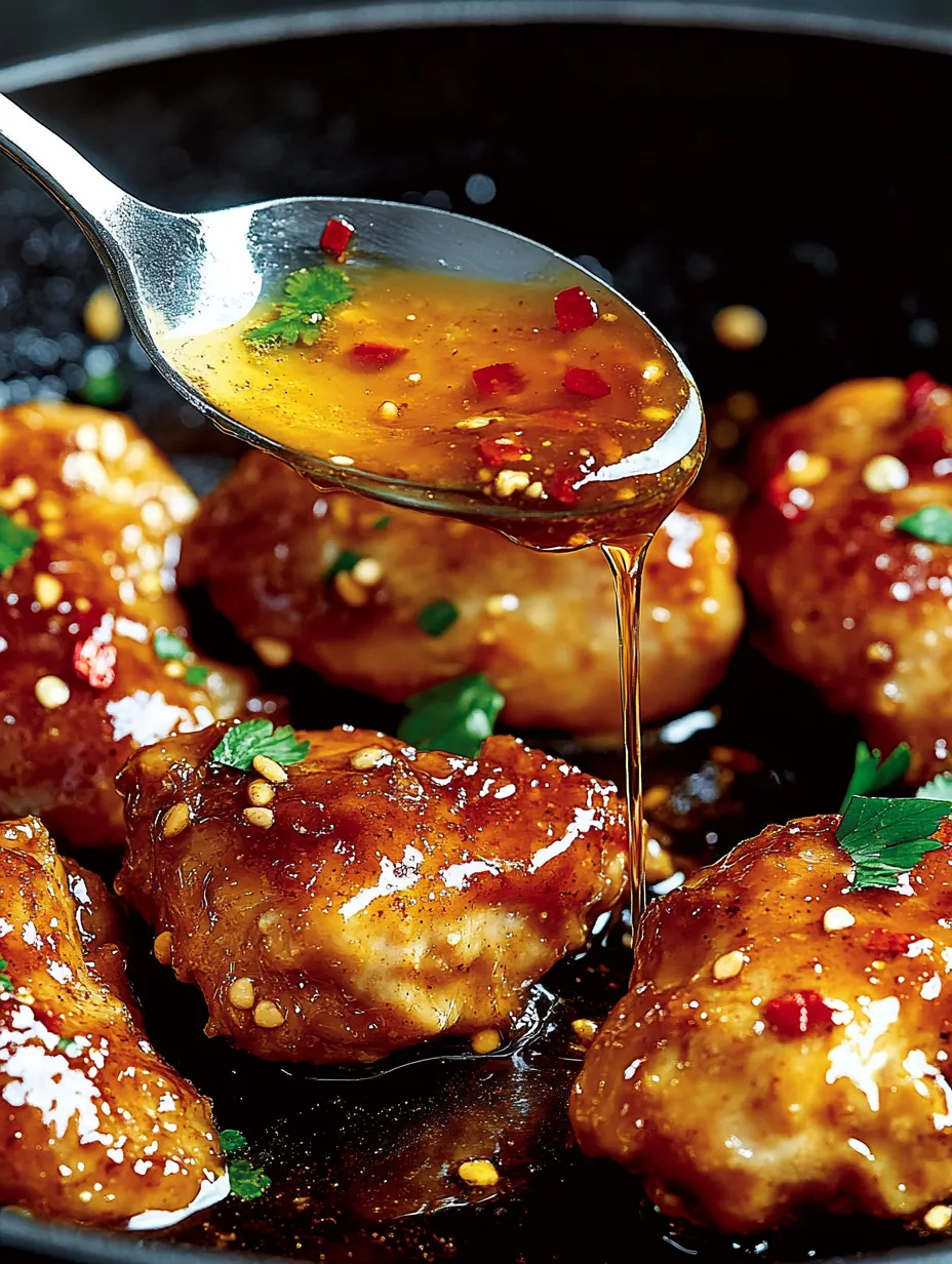Une cuillère plonge dans un bol de sauce.