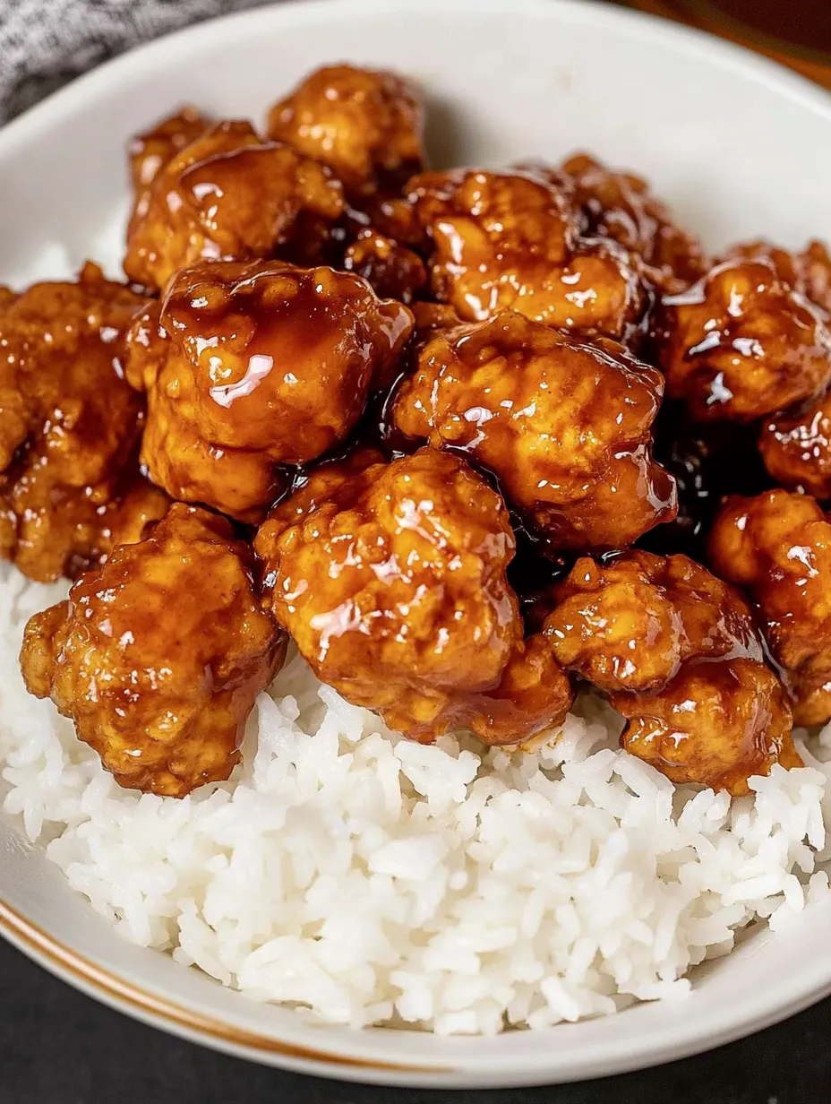 Une assiette de poulet et riz.