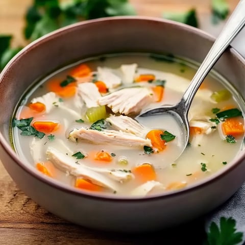 Soupe au poulet classique d'Emmi - super facile