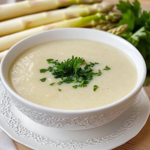 Soupe-crème d'asperges classique